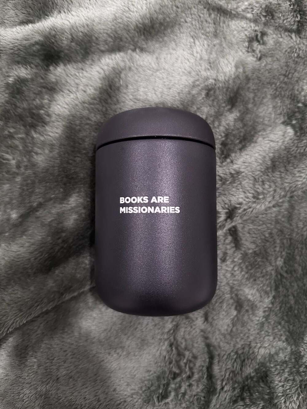 Fellow Carter Move 12 oz Tumbler with 'Books Are Missionaries' Custom Print
